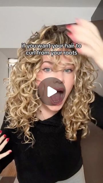 Managing Curly Hair, How To Root Clip Curly Hair, How To Break The Cast On Curly Hair, Root Clipping Curly Hair How To, How To Scrunch Your Hair, How To Get Tight Curls, How To Part Curly Hair, Scrunch Hairstyles, How To Style Curly Bangs