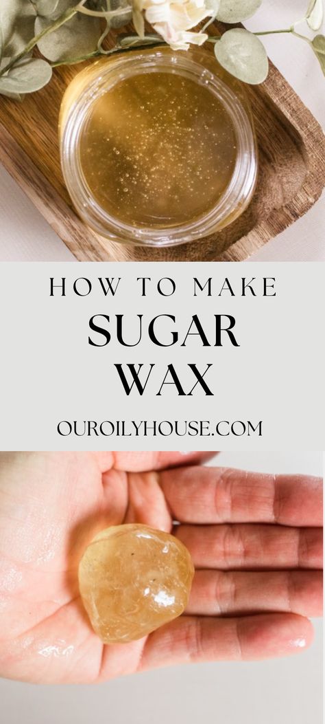 Homemade Sugar Wax, Natural Hair Removal Remedies, Sugar Wax Recipe, Wax Recipe, Sugar Wax Diy, Sugaring Hair Removal, Hair Removal Diy, Natural Hair Removal, Diy Wax