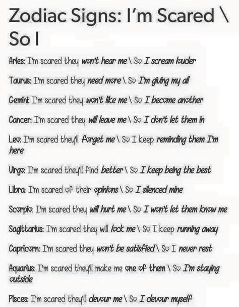 This is so depressing...even for the signs i dislike Numerology Horoscope, Multi Sensory, Numerology Numbers, Zodiac Signs Leo, Zodiac Sign Traits, Zodiac Society, Zodiac Posts, Zodiac Signs Horoscope, Zodiac Signs Funny