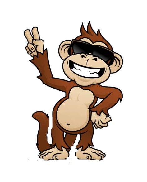 Monkey Hanging, Monkey Drawing, Monkey Monkey, Monkey Illustration, Monkey Stickers, Monkey Tattoos, Cartoon Chicken, Funny Monkey, Cartoon Monkey