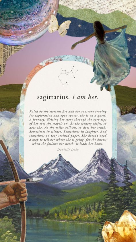 #sagittarius #zodiac #zodiacsign #astrology #travel #aesthetic #art #collageart #animatedshuffle #astrology Zodiac Sagittarius Art, Dratini Pokemon, Sagittarius Wallpaper, Sagittarius Art, Sagittarius Moon, Taurus Moon, Zodiac Signs Sagittarius, Sagittarius Zodiac, Moon Signs