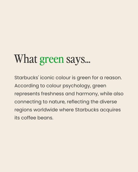 Colour psychology & the influence it has on your brand 🌈⁠ ⁠ PART 2 ✨⁠ ⁠ If you missed part one, I covered the effect of the colour red! ❤️⁠ ⁠ This time it’s all about GREEN! 🌿⁠ ⁠ Did you know every colour is associated with different emotions? Colour psychology plays a role in branding and products by influencing how consumers interact with your brand. Each colour evokes an emotion which can impact if a client books with you or not.⁠ ⁠ What brand do you think of when you see the colour green?... The Colour Red, The Colour Green, Colour Psychology, Psychological Effects, Different Emotions, Poem Quotes, Colour Red, Green Colors, Red Color