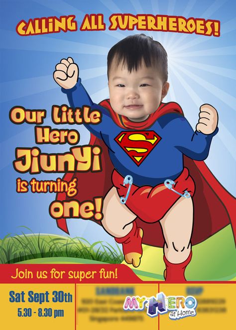 Baby Superman Invitation with your little boy as Super baby! Super baby 1st Birthday Invitation. Super baby First Birthday. 1st Birthday. #Superman1stBirthday Superman First Birthday Party, Superman 1st Birthday Party, Superman Themed Birthday Party, Superman Invitations, Birthday Invitation Background, Superman Birthday Party, Tarpaulin Design, Superman Baby, Superman Birthday