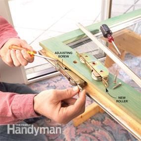 How to Repair a Sliding Door Sliding Door Diy, Sliding Patio Screen Door, Sliding Glass Door Repair, Screen Door Repair, Sliding Door Wheels, Patio Screen Door, Patio Screen, Diy Sliding Door, Sliding Screen Doors