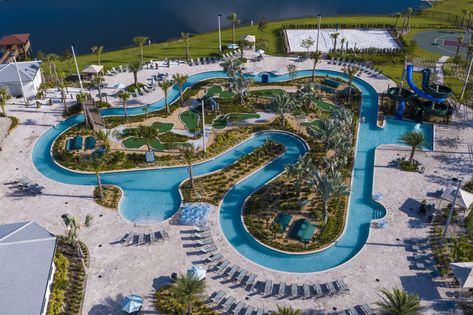 The Hideaway at Storey Lake has a relaxing lazy river that has a putt putt golf course on top! What a cool concept! #LennarOrlando Give us a LIKE if you would LOVE to check the Hideaway out. Backyard Lazy River, Insane Pools, Lazy River Pool, Spiderman Painting, Putt Putt Golf, River Town, Dream Backyard Pool, Aqua Park, Swimming Pond