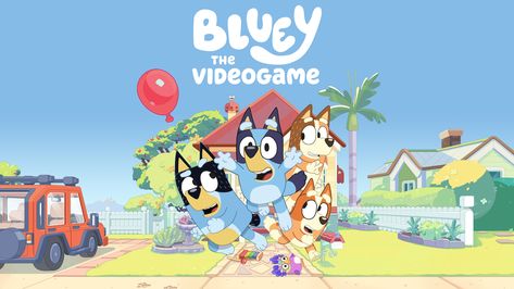 Bluey Video, Blue Heeler Puppies, House Poster, Bluey Family, Beach Location, Heeler Puppies, Video Game Genre, Puppy Names, New Video Games