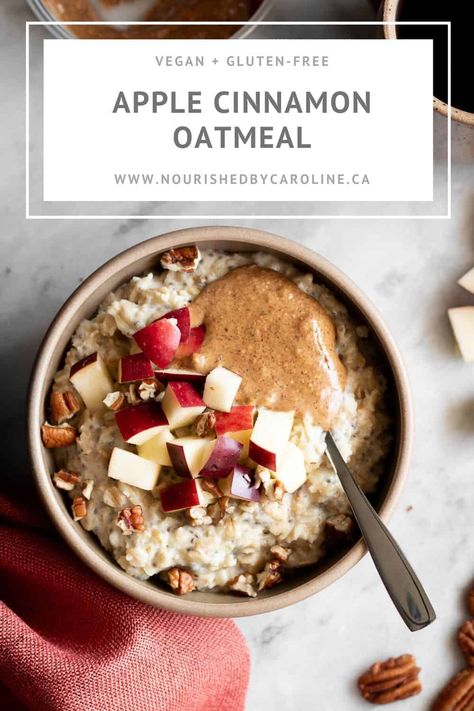 Fall Oatmeal, What Is Healthy Food, Oat Bowls, Apple Cinnamon Oatmeal, Cinnamon Oatmeal, Lost 100 Pounds, Quit Drinking, Healthy Meals To Cook, Nutritious Breakfast