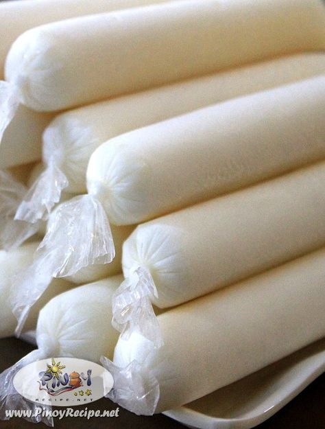 special buko ice candy recipe                                                                                                                                                     More Ice Candy Recipe, Filipino Sweets, Filipino Dessert Recipes, Filipino Snacks, Philippine Cuisine, Pinoy Dessert, Cacao Recipes, Filipino Food Dessert, Asian Candy