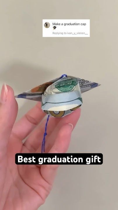 Diy Mini Graduation Cap, Money Folding Graduation Cap, Graduation Cap Origami Dollar Bills, Diy Money Graduation Gifts, Graduation Money Cap, How To Fold A Dollar Bill Into A Graduation Cap, Money Lies For Graduation, Graduation Cap Money Origami, Diy Graduation Money Gift Ideas