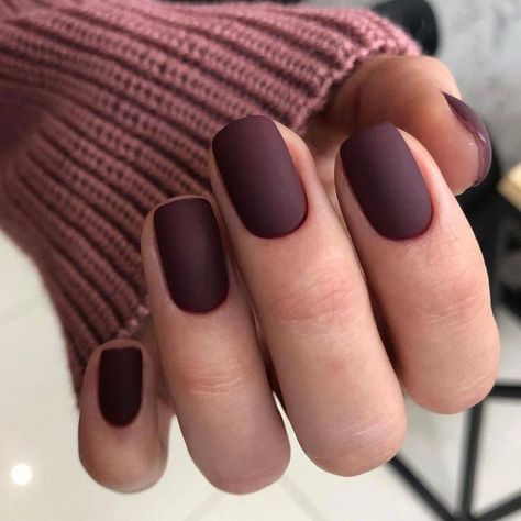 Burgundy Matte Nails, Nail Colors For Winter, Winds Of Winter, Matte Nail Colors, New Nail Trends, Nail Types, Latest Nail Designs, Maroon Nails, Finger Paint