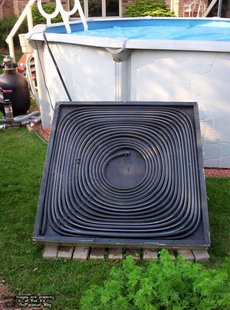 12 DIY Solar Pool Heater Projects You Can Install By Yourself Diy Pool Heater, Solar Pool Heater Diy, Solar Heater Diy, Diy Heater, Swimming Pool Heaters, Solar Pool Heater, Solar Shower, Pool Heaters, Solar Heater