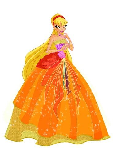 Stella Stella Outfits, Hot Club Dresses, Winx Club Stella, Klub Winx, Fall Fashion Skirts, Stella Dress, Bloom Winx Club, Cat Breeder, Fantasy Dresses