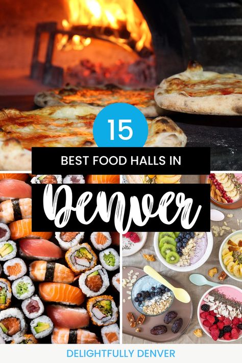 Looking for some tasty Denver food halls? We've rounded up the best food halls in Denver CO so you can unleash your inner foodie. Denver Food, Food Hall, Eat Local, Budget Meals, Denver Co, Denver Colorado, Best Food, Mouth Watering, Best Foods