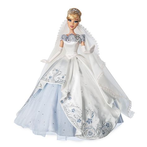 Cinderella and Prince Charming Limited Edition Wedding Doll Set – 70th Anniversary – 17''  shopDisney #AD, #Edition, #affiliate, #Wedding, #Doll, #Limited Cinderella And The Prince, Long White Gloves, Cinderella And Prince, Detailed Wedding Dress, Disney Barbie Dolls, New Cinderella, Cinderella Doll, Accessoires Barbie, Cinderella And Prince Charming