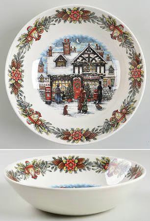 Royal Stafford, Christmas Toy Shop | Replacements, Ltd. Christmas Toy Shop, Holiday Dinnerware, Tiered Serving Trays, Royal Stafford, Pedestal Cake Stand, Pattern Code, Toy Shop, Cheese Plate, Cereal Bowl