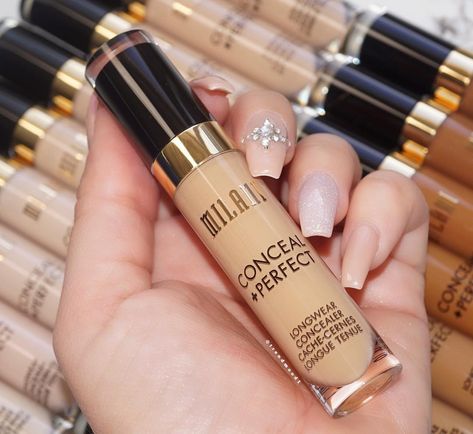 New Milani Conceal Perfect! I LOVE Milani concealers - what about you? Milani Concealer, High End Makeup Brands, Quick Eye Makeup, Best Drugstore Concealer, Perfect Concealer, Milani Conceal And Perfect, Milani Makeup, Drugstore Concealer, Collection Makeup