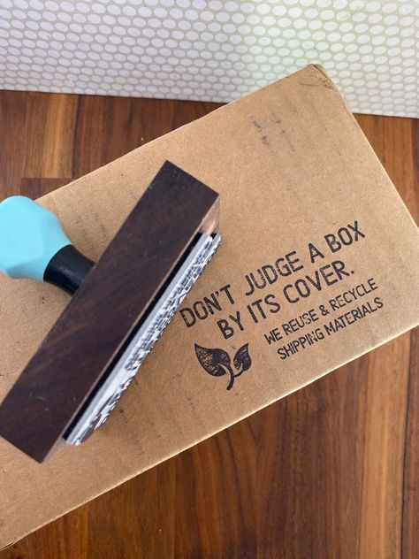 Recycled Packaging Rubber Stamp, Eco Friendly Shipping Supplies, Reusable Shipping Packaging Stamp, Wooden Rubber Stamp - Etsy Custom Stamp Logo, Rubber Stamps Diy, Packaging Stamps, Eco Friendly Business Cards, Teacher Stamps, Price Of Stamps, Reuse And Recycle, Personalized Stamps, Recycle Box