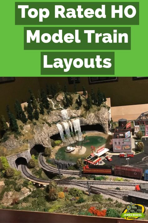 Top rated HO model train layouts including detailed views of HO scale track work, scenery and locomotives. 4x8 Ho Train Layout Ideas, Train Layout Ideas, Model Houses, Ho Train Layouts, Interactive Timeline, Ho Scale Train Layout, Ho Model Trains, Lego Board, Train Book