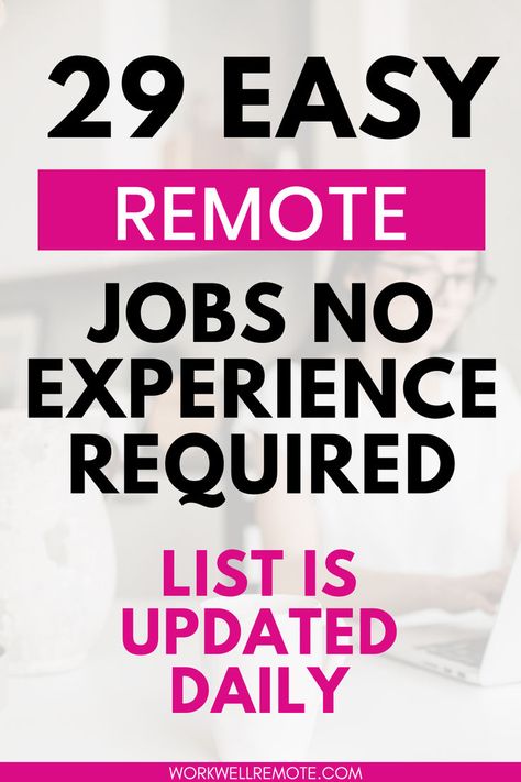 If you are trying to find remote jobs, remote jobs for stay at home moms, stay at home mom jobs extra money, remote jobs no experience ideas, best remote jobs, online typing jobs, work from home jobs for moms, easy online jobs, and remote jobs no experience so you can work from anywhere never have to see an office again. You can earn a decent amount of extra cash working from home in your free time. Find the best 29 legitimate work from home jobs for moms and women Legit Work From Home Jobs Data Entry, Best Part Time Remote Jobs, Remote Jobs Canada, Wfh Jobs No Experience, Stay At Home Jobs For Moms, Stay At Home Mom Jobs Extra Money, Remote Part Time Jobs, Remote Jobs For Stay At Home Moms, Online Jobs From Home No Experience