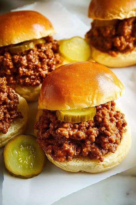 Original Homemade Sloppy Joe Recipe Sloppy Joe Grilled Cheese Sandwiches, Home Made Sloppy Joes Sauce, Sloppy Joe Recipe Tomato Sauce, Sloppy Joe Recipe Pioneer Woman, Simple Sloppy Joes, Manwich Sloppy Joes, Sloppy Joe Recipes, Manwich Recipe, Cheeseburger Sloppy Joes