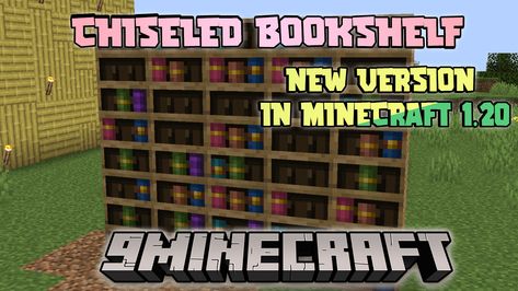 Minecraft Bookshelf, Different Types Of Books, Hidden Passage, Enchanted Book, Minecraft Tips, Types Of Books, Secret Rooms, Study Rooms, Minecraft 1