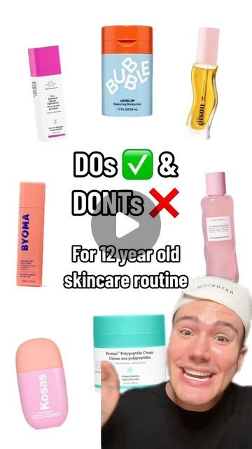 Matt Randon 🧩 on Instagram: "DOs and DONTs for a 12 year old!😱 (follow for more!💗)

#skincarecommunity #skincarejunkie #skincareaddict #skincarelover #skincareroutines #skincarereview #skincareproduct #preppy #preppystyle" How To Make An Amazon Wish List, Colorful Skincare Packaging, Matt Randon Skincare, Clean Makeup Routine, Things To Get At Sephora, Things To Get From Target, Preppy Things To Do When Your Bored, Preppy Skincare Routine, Preppy Things To Buy