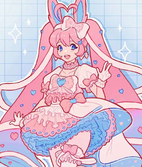 Marsh | ✨🌸Sylveon🌸✨ I had so much fun drawing this Pokémon gijinka! She always gave me idol/magical girl vibes 🌸 #pokemonart #gijinka #sylveon #s… | Instagram Sylveon Gijinka, Sylveon Cosplay, Pokémon Gijinka, Pokemon Gijinka, September 23, Pokemon Fan Art, Pokemon Fan, Kawaii Art, Pokemon Art