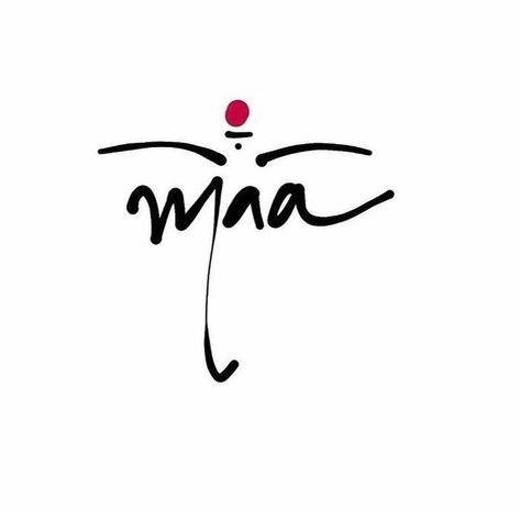 MAA Maa Instagram Highlight Cover, Maa Calligraphy, Maa Tattoo Designs, Maa Tattoo, Me Cover Instagram Highlight, Ma Tattoo, Good Night Massage, Decent Wallpapers, Tiger Tattoo Design