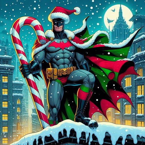 Christmas Batman, Batman Christmas, Superhero Christmas, Dc Comics Funny, Batman Detective Comics, Batman Love, Thomas Wayne, Batman Concept, Batman Armor