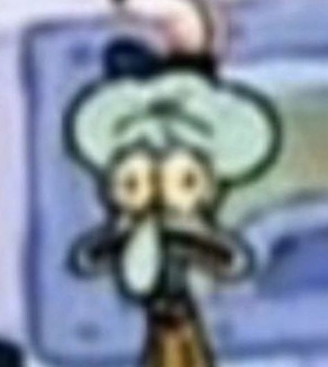 low quality squidward looking distressed spongebob twitter reaction image meme Dabi Todoroki, Low Quality