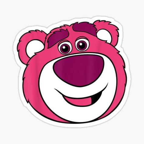 Lotso Toy Story, Lotso Bear, Bear Icon, Cricut Business, Stickers Ideas, App Instagram, Iphone Lockscreen Wallpaper, Pink Bear, Pink Teddy Bear