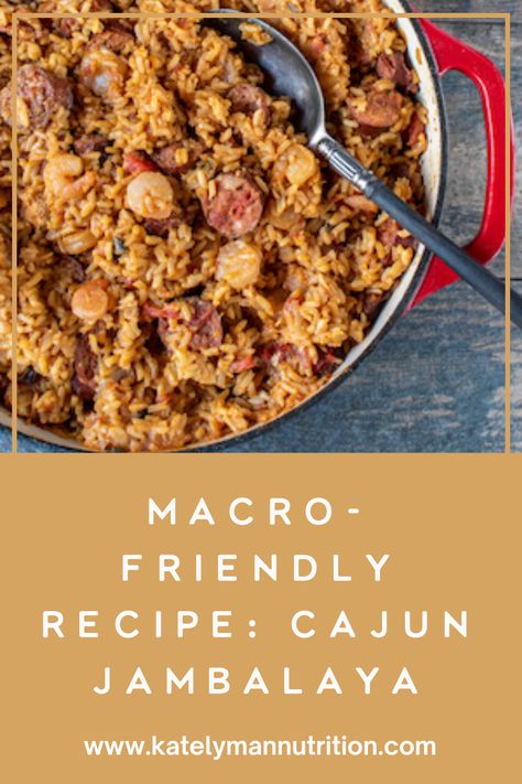 This Cajun jambalaya recipe is perfect if you're tracking macros or trying to lose weight. It's low calorie and packed with flavor, making it the perfect meal for any time of day. Healthy Jambalaya Recipe, Cajun Jambalaya Recipe, Jambalaya Recipe Healthy, Healthy Jambalaya, Chicken Jambalaya, Macro Tracking, Shredded Chicken Crockpot, Cajun Jambalaya, Tracking Macros