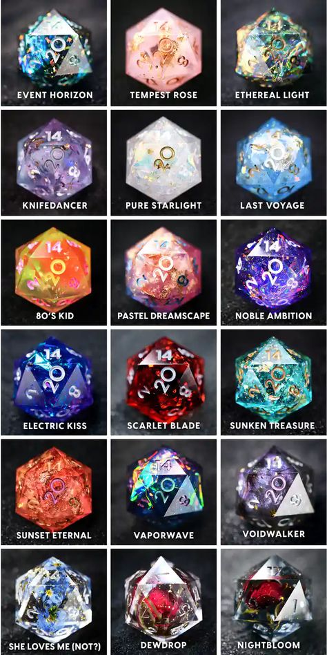 Wyrmwood Gaming, Diy Resin Dice, Cool Dnd Dice, Resin Gemstone, Dnd Diy, Dnd Crafts, Dungeons And Dragons Memes, Dragon Dies, Dnd Dragons