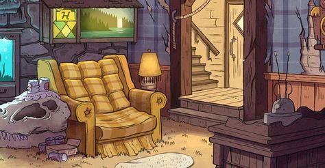 Mystery shack living room bg Shack Living, Dipper E Mabel, Gravity Falls Wiki, Libro Gravity Falls, Mystery Shack, Dipper And Mabel, Bg Design, Fall Images, Gravity Falls Art