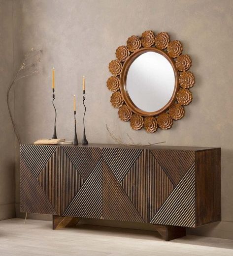 Side Board Design, Wood Furniture Bedroom Decor, Pattern Furniture, Cnc Pattern, Sideboard Decor, Console Furniture, Diy Dining, Side Board, Sideboard Designs