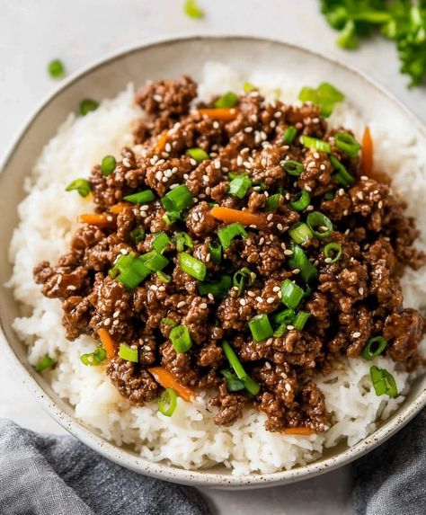 Ground Beef Teriyaki Recipe Asian Ground Beef And Green Beans, Hawaiian Ground Beef, Asian Meals With Ground Beef, Hoisin Ground Beef, Asian Food With Ground Beef, Asian Recipe With Ground Beef, Recipes Using Teriyaki Sauce, Chinese Recipes With Ground Beef, Teriyaki Ground Beef And Broccoli