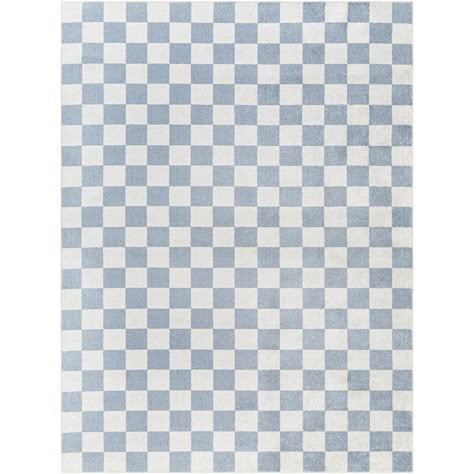 Jules Checkered Denim Area Rug Nursery Rugs Boy, Baby Blue Nursery, Washable Area Rug, Nursery Rug, Blue Nursery, Checkered Rug, Blue Checkered, Nursery Rugs, Washable Area Rugs