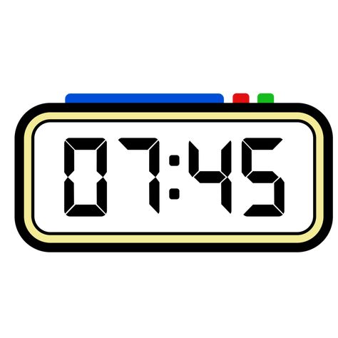 Digital Clock Time Show 7.45, Clock 24 Hours Illustration, Time Illustration Time Illustration, Clock Icon, Digital Clock, Tree Saw, Digital Clocks, Heart Tree, Cityscape Photos, Logo Banners, Heart With Arrow