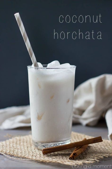 Pudding Milkshake, Mexican Drink Recipes, Coconut Milk Drink, Horchata Recipe, Agua Fresca Recipe, Mexican Drinks, Coconut Drinks, Drink Recipes Nonalcoholic, Coconut Milk Recipes