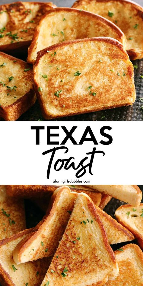 Homemade Texas Toast, Texas Toast Recipe, Toast Garlic Bread, Texas Toast Bread, Flavorful Chicken Breast Recipes, Texas Toast Garlic Bread, Make Garlic Bread, Backyard Grill, Homemade Garlic Bread