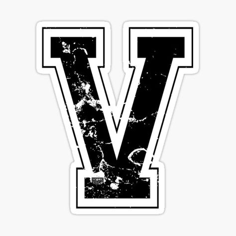 Letter V Black Stickers | Redbubble V Stickers, Stickers Argentina, Letter Background, A Letter Wallpaper, V Black, Wallpaper Wa, Black And Gold Marble, Typography Alphabet, Alphabet Images