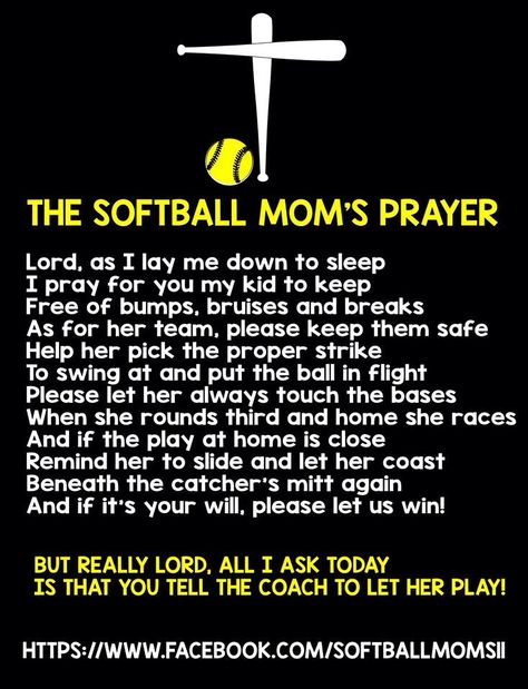 The Softball Moms Prayer!!!!                                                                                                                                                                                 More Softball Mom Quotes, Softball Team Mom, Softball Room, Travel Softball, Team Mom Baseball, Softball Outfits, Softball Season, Softball Quotes, Mom Prayers