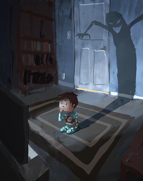 Man in the Shadow Goro Fujita, Ghost Project, Book Illustration Layout, Bg Design, Picture Books Illustration, Concept Art Character, Love Illustration, Environmental Art, Children Illustration