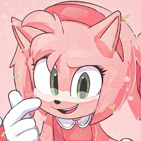 Sonic Movie, Rose Icon, Amy Rose, Sonic, Green, Pink