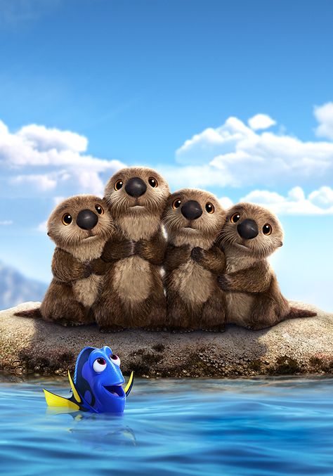 Finding Dory - never not charming, these guys know their business and this film is an enjoyable addition to the canon Disney Finding Nemo, Sea Otters, Images Disney, Karakter Disney, Finding Dory, Pinturas Disney, Cute Disney Wallpaper, Disney Diy, Disney And Dreamworks