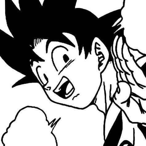 Dbz Manga Icons, Goku Happy, Goku Smiling, Goku Manga Icon, Goku Manga, Dbz Manga, Ball Image, Roy Mustang, Popular Manga