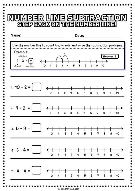 💙 Number Line Subtraction Worksheets - Free to Print Grade One Math Worksheets, Subtraction Worksheets Grade 1, Subtraction Worksheets For Kindergarten, Lessons For Kindergarten, Number Line Subtraction, Math Worksheets For Kids, Line Math, Subtraction Kindergarten, Subtraction Word Problems