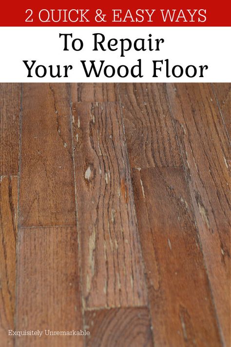 2 Quick and Easy Ways To Repair Your Wood Floor Hardwood Floor Restoration, Restore Hardwood Floors, Scratched Wood Floors, Hardwood Floor Repair, Wood Floor Restoration, Restore Wood Furniture, Floor Laminate, Wood Floor Repair, Removing Paint