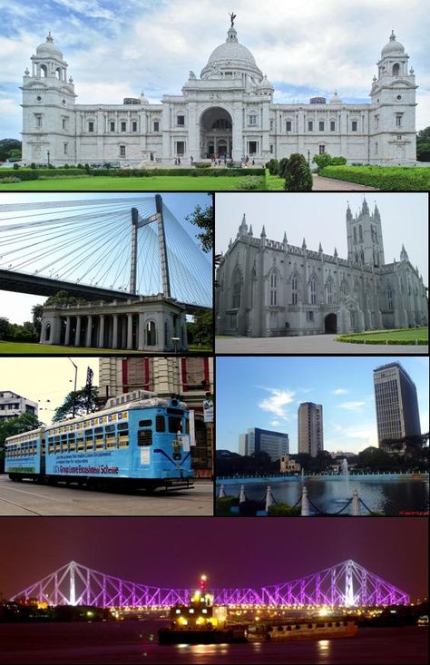 Howrah Bridge, Mega City, Victoria Memorial, Indian Museum, Eden Garden, Zoological Garden, Amazing India, Bridge City, Aesthetic Places