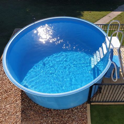 Small Swimming Pools Backyard Budget, Mini Dip Pool Oasis, Pool Alternatives Ideas, Above Ground Small Pool Ideas, Cheap Pool Ideas Budget Patio, Small Pools For Small Yards Above Ground, Best Above Ground Pool To Buy, Homemade Pool Ideas, Easy Set Pool Ideas